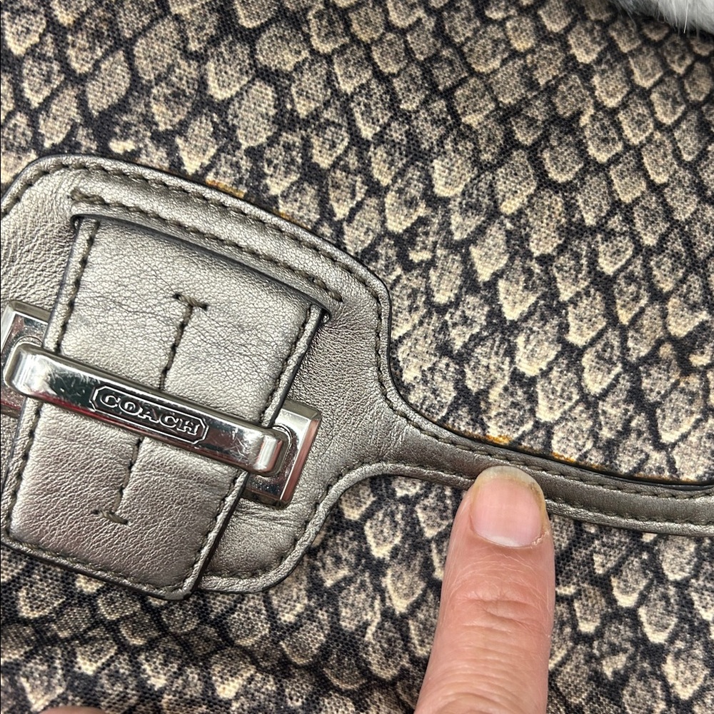 Coach Taylor Snake Pattern flap Crossbody handBag / crossbody - Picture 15 of 15